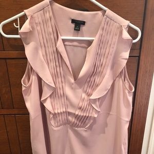 Ann Taylor blush pink sleeveless top size SP